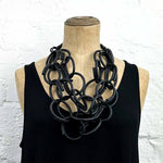 Black rubber necklace