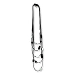 Multi strand  rubber necklace with black and white tiles decoration