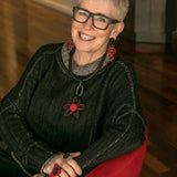 Short Flower Power Necklace Abstract