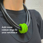 3 rubber rings for necklace