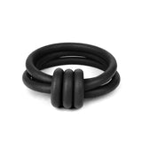triple strand rubber bangle