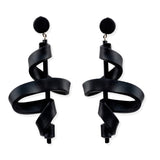 dramatic Rubber Earrings, Twister