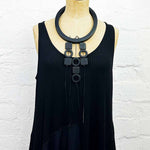 Quirky Lightweight black statement necklace