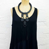 Quirky Lightweight black statement necklace