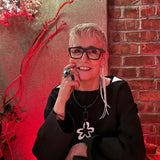 Short Flower Power Necklace Abstract