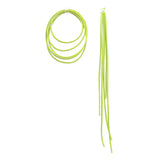 asymmetric green rubber earrings