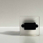 square chunky ring with black centre