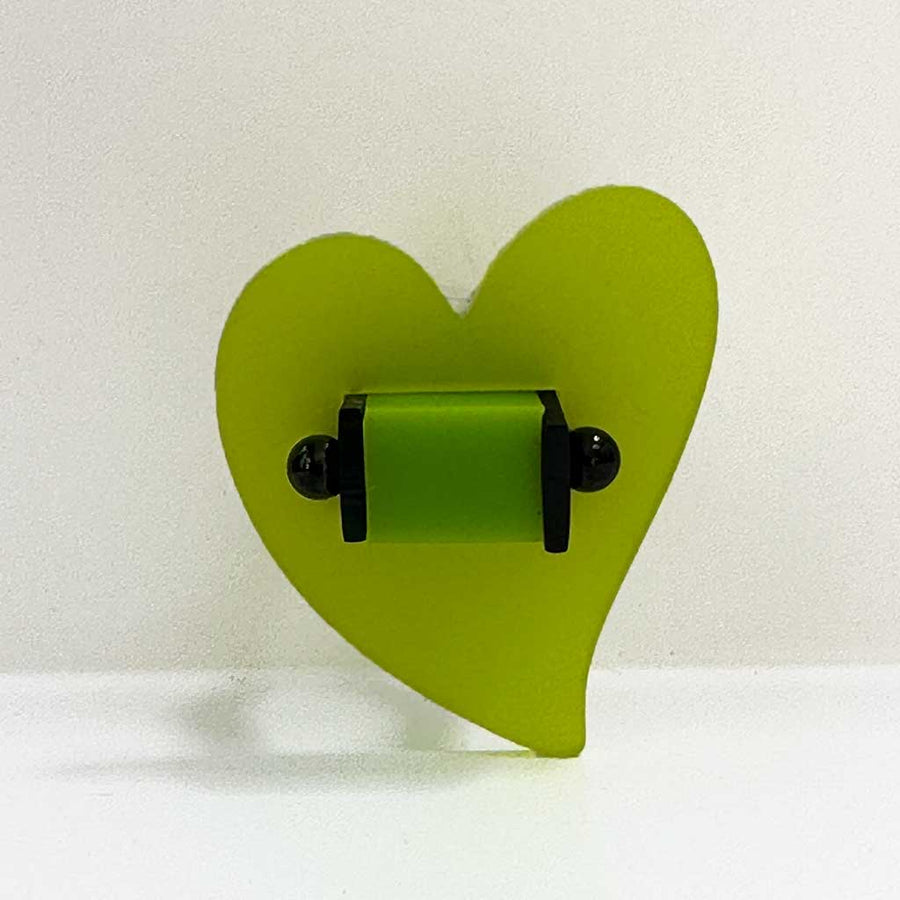 Lime green perspex chunky ring