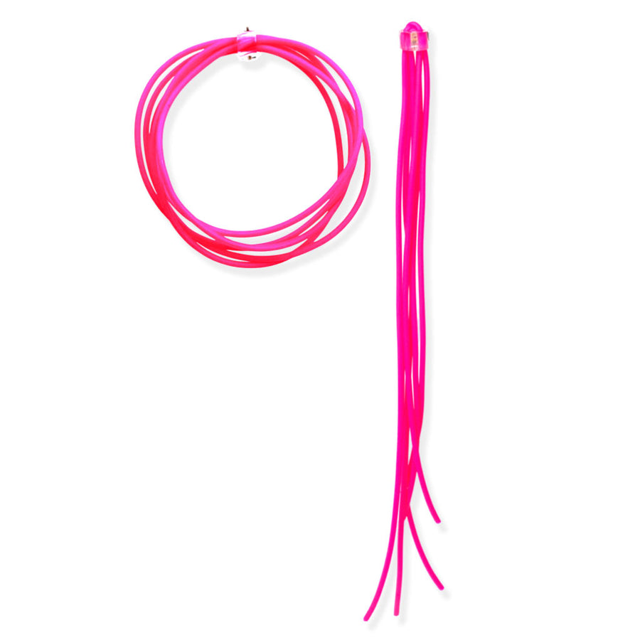 Copy of very long, asymmetric rubber Scribble earrings discontinued colours
