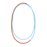 Two tone statement rope style necklace