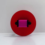 Large chunky red and pink ring