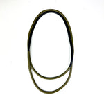 wear the statement necklace double wrapped to make shorter