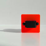 Red and black chunky ring