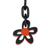 Short Flower Power Necklace Abstract