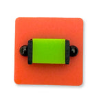 Orange ring with a lime green centre piece