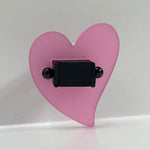 Pink perspex chunky ring