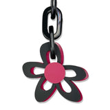 Short Flower Power Necklace Abstract