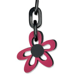 Short Flower Power Necklace Abstract