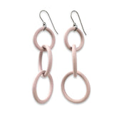 simple rubber chain earrings