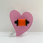 Pink perspex chunky ring