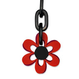 Short  Flower Power 6 Petal Necklace