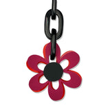 Short  Flower Power 6 Petal Necklace