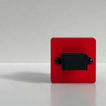 Red and black chunky ring