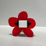 red and white chunky ring