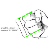 illustration of a fist sizing guide