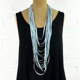 Hand-dyed rubber necklace -samples