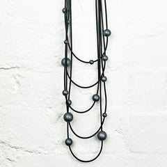 SOLAR SYSTEM NECKLACE - Steel / Rose Gold