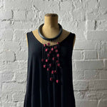 Statement necklace on display