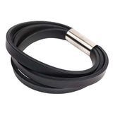 triple strip bangle on a white background