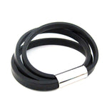 triple strip bangle on a white background