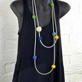 8 mixed colour felt beads-end of colours