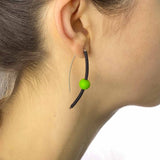 small sphere earrings