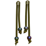 pearl and rubber earrings