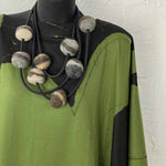 natural colour felted necklace