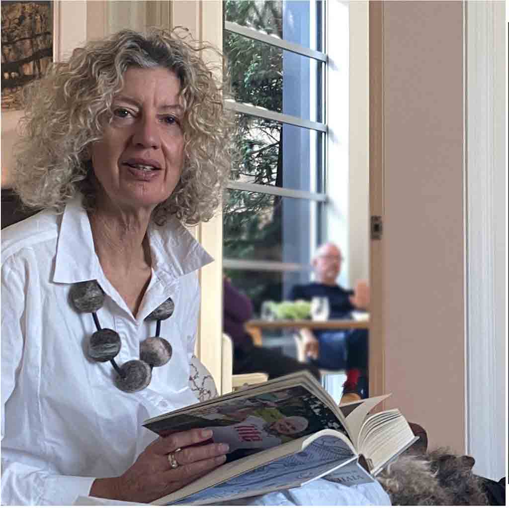 winter cosy, brown, chunky felt necklace