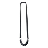 long chunky resin and rubber necklace-end of line