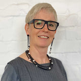 pearl and rubber earrings