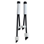 Black and white architectural earrings. Made in Australia