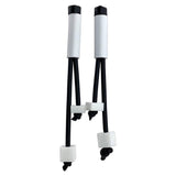 Black and white architectural earrings. Made in Australia