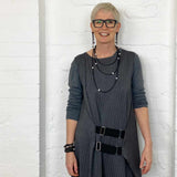 pearl and rubber earrings