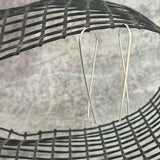 elegantly simple silver earrings