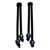 pearl and rubber earrings