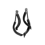 black earrings made from recycled acrylic