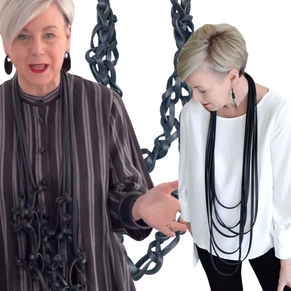 Rubber Strip Necklaces