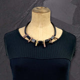 Rebel Rebel quartz and resin necklace