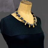 Rebel Rebel-1 quartz and resin necklace
